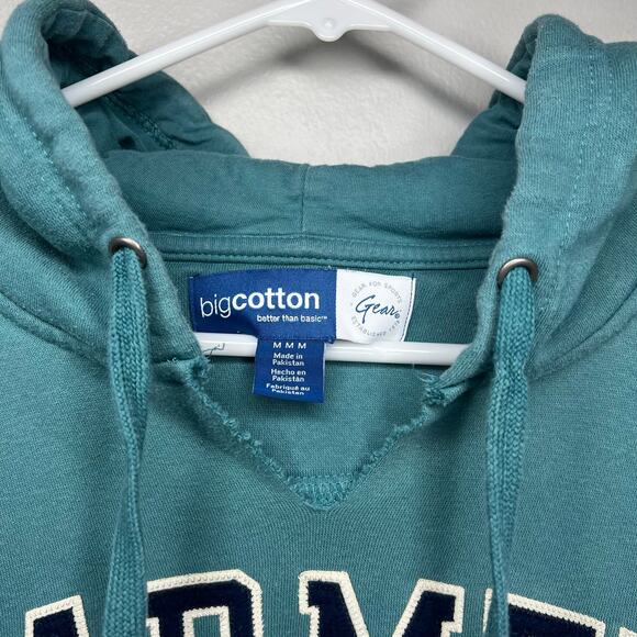 Carmel California Hoodie Spell Out Sweatshirt Distressed Neck Size M Coastal - Picture 3 of 7